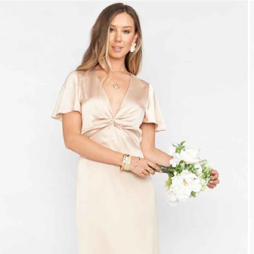 Show me your mumu Bridesmaid dress worn only once. Great condition
